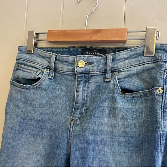 SOLD Lucky Brand Ava Crop Distressed Skinny Jeans - Picture 7 of 9